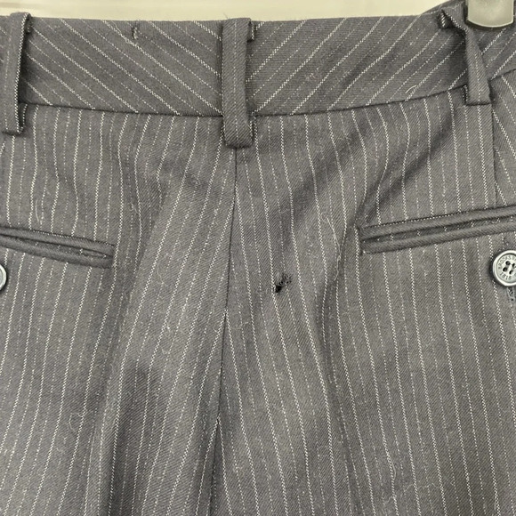 Brooks Brothers 346 Trouser Pants Women’s Size 8 Blue Stripes 100% Wool - Picture 10 of 14